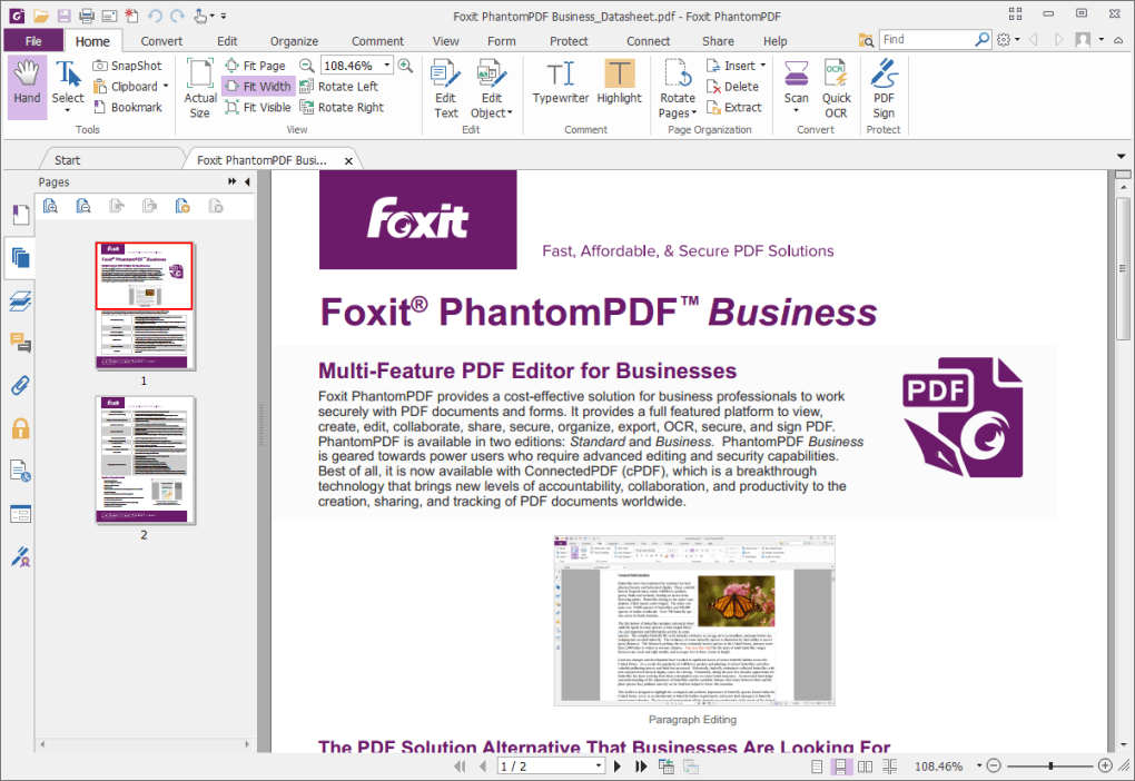 Foxit PhantomPDF Business 12.0.1.12430 Crack With  Key Free 